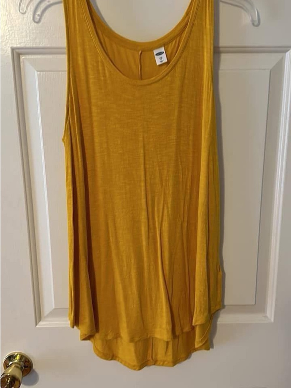 Old Navy Mustard Yellow Scoop Neck Tank Top